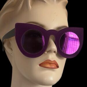Purple Velvet Unisex Eyeglasses